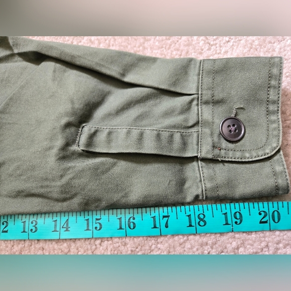 SHINE ORIGINAL Snake Charmer Men's Army Green Patchwork Jacket. Size Small - Picture 15 of 16